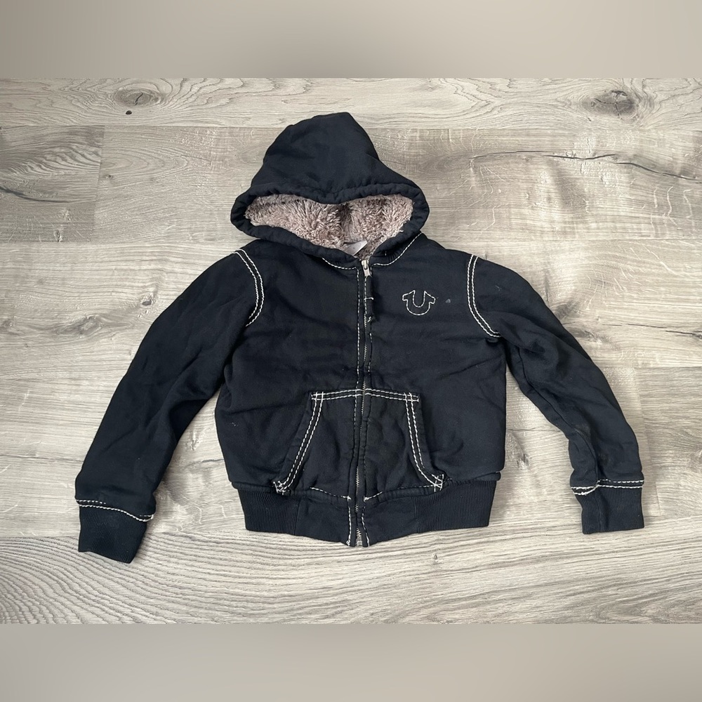 Kid’s True Religion Puff Zipper Hoodie